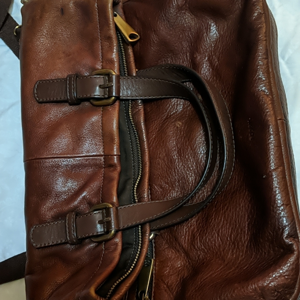 Fossil Large Bag Rich Brown
